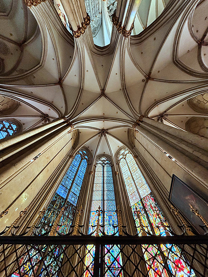 Blick nach oben, Apsis Kölner Dom