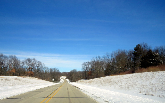 Road leading into the nature center.