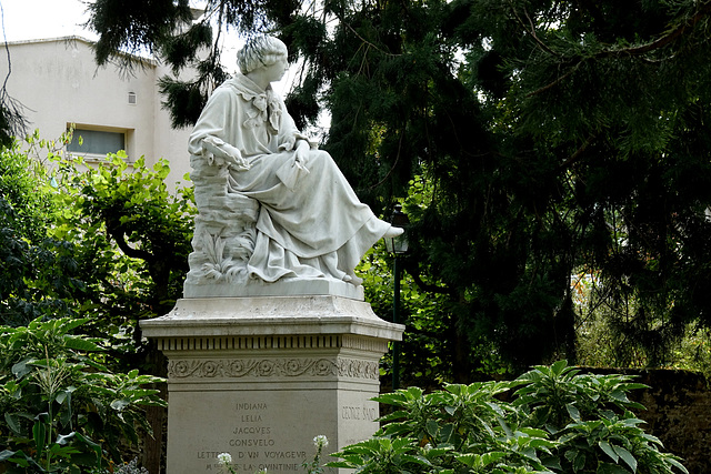 George Sand dans le parc De La Chatre