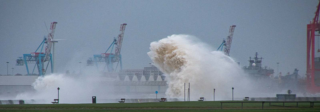 New Brighton in a storm