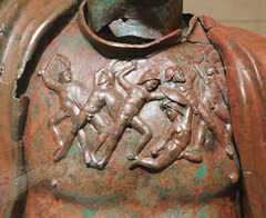 Detail of the Bronze Hadrian in the Metropolitan Museum of Art, June 2019