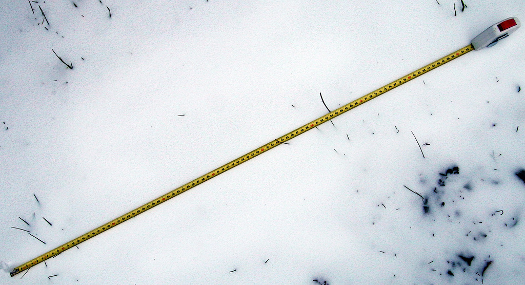 Ce matin , 93 cm de neige en Beauce