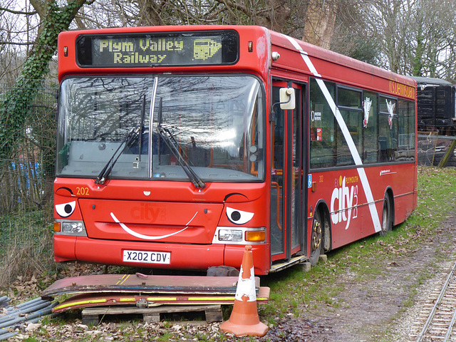 Plymouth Citybus 202 at Marsh Mills - 29 December 2019