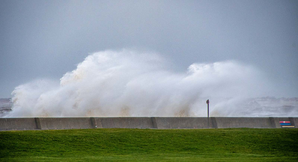 New Brighton in a storm