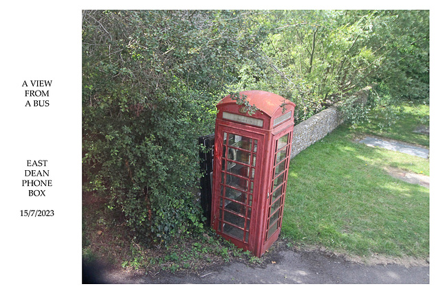 East Dean phone box 15 7 2023