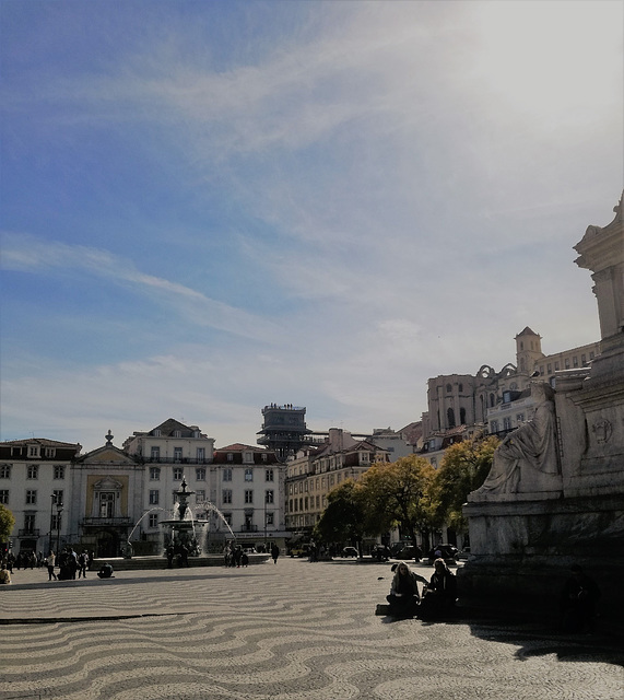 Rossio Square, the other side