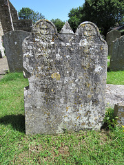 new romney church, kent (24)c18 gravestone of frances cooper +1713 and family with cherubs and a pyramid