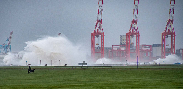 New Brighton in a storm