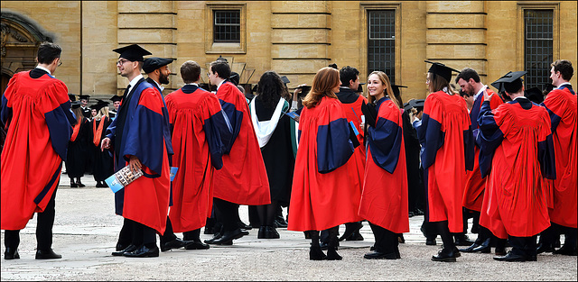 Graduation at Oxford University (Sheldonian Theatre)