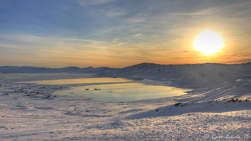 Lake Vinstre in the sunrise.