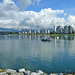 Blick auf Downtown Vancouver von Kitsilano Beach