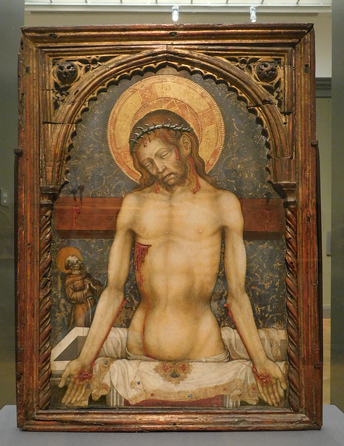 Man of Sorrows by Michele Giambono in the Metropolitan Museum of Art, January 2020