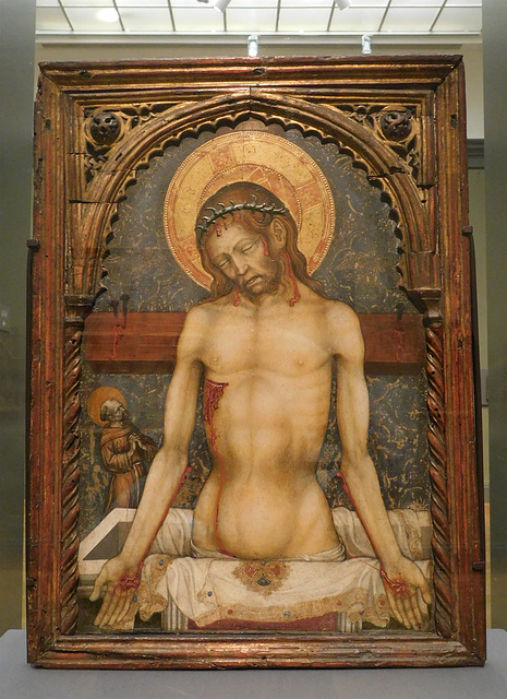 Man of Sorrows by Michele Giambono in the Metropolitan Museum of Art, January 2020