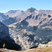 Blick von Eigergletscher aufs Mürren und Schilthorn.