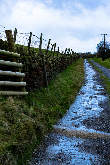 Water run off after the rain