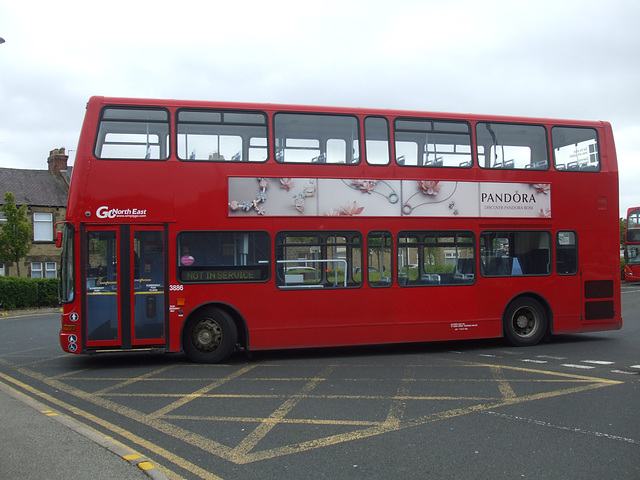 DSCF4131 Go North East (Go-Ahead Group) 3886 (NK51 UCO) in Stanley - 18 Jun 2016