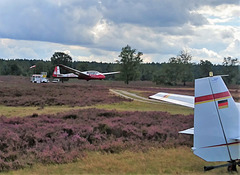 Landung in der Fischbeker Heide