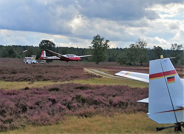 Landung in der Fischbeker Heide