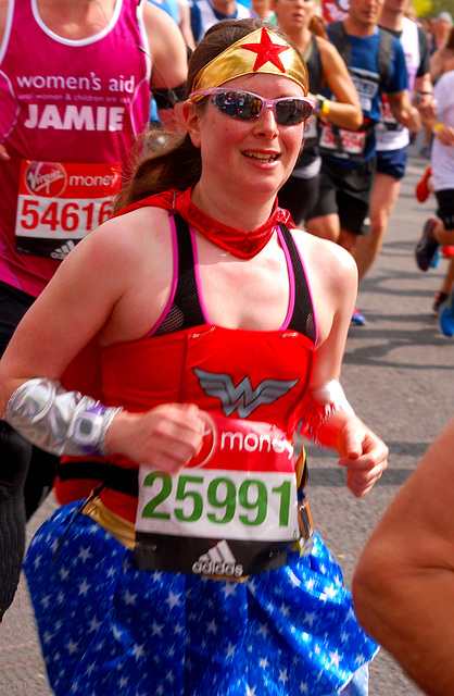 London Marathon 2017, Wonder woman!