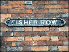 Fisher Row sign