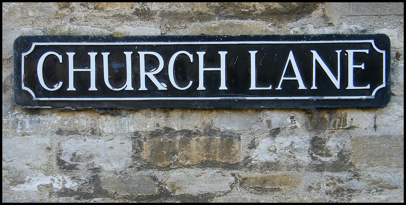 Church Lane sign