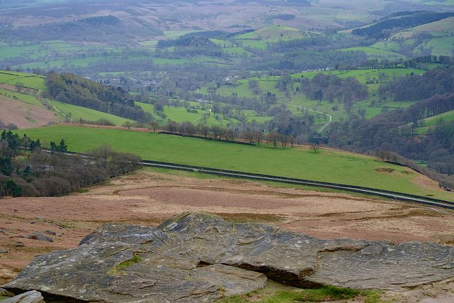 A view South over North Lees Estate