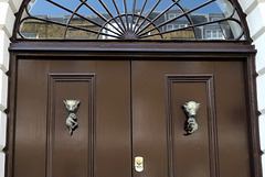 IMG 2904-001-Brown Door & Brass Knockers