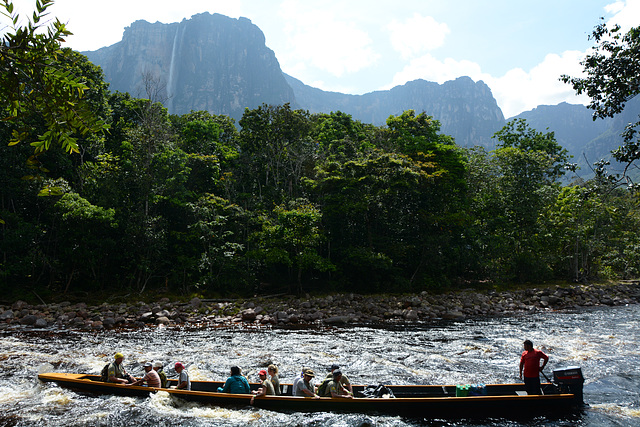 Venezuela, On the Way to the Angel Falls, Here it is already visible