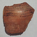Ostrakon from Qasr Ibrim in Nubia in the Metropolitan Museum of Art, February 2024