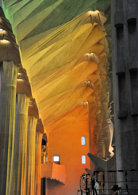 Inside Gaudi Cathedral