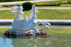 Schloss Belvedere - Skulpturen ohne Ende - Knäblein und Fabelwesen wohin das Auge schaut...