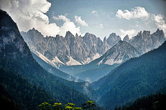 The western end of the Dolomites