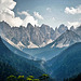 The western end of the Dolomites