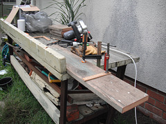 Old hardwood plank - Enclosing Verandah Project