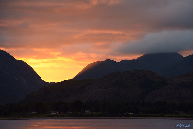 Sunset over Loch Linnhe