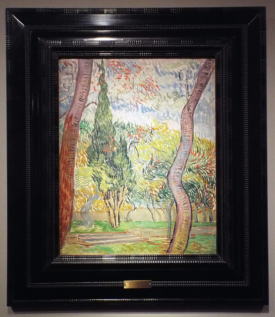 Trees in the Garden of the Asylum by Van Gogh in the Metropolitan Museum of Art, July 2023