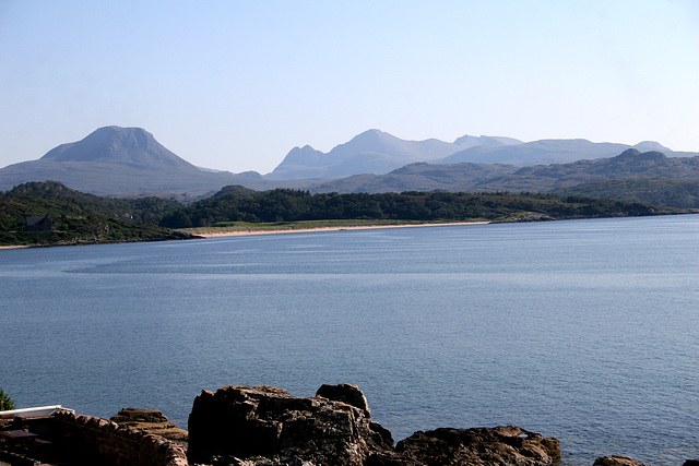 Baosbheinn and The Torridon Hills over Gairloch Bay 9th September 2015