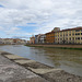 Looking Along The Arno In Pisa