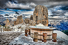 Cinque Torri - view from the restaurant