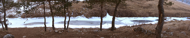 pano rivière Caille gelée