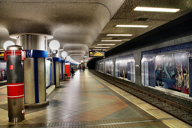 U-Bahn-Haltestelle "Musiktheater" (Gelsenkirchen-Altstadt) / 11.03.2018