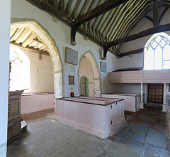 old romney church, kent (33) c18  box pews and gallery