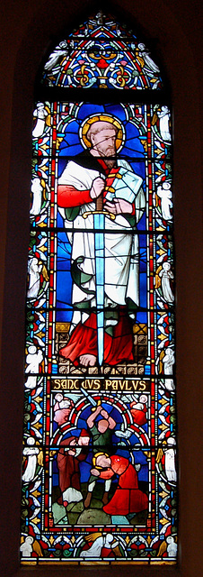 Detail of the Bray Memorial Window, Chancel, St Margaret's Church, Ward End, Birmingham  (Redundant)