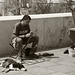 Metalworker with dog at Córdoba