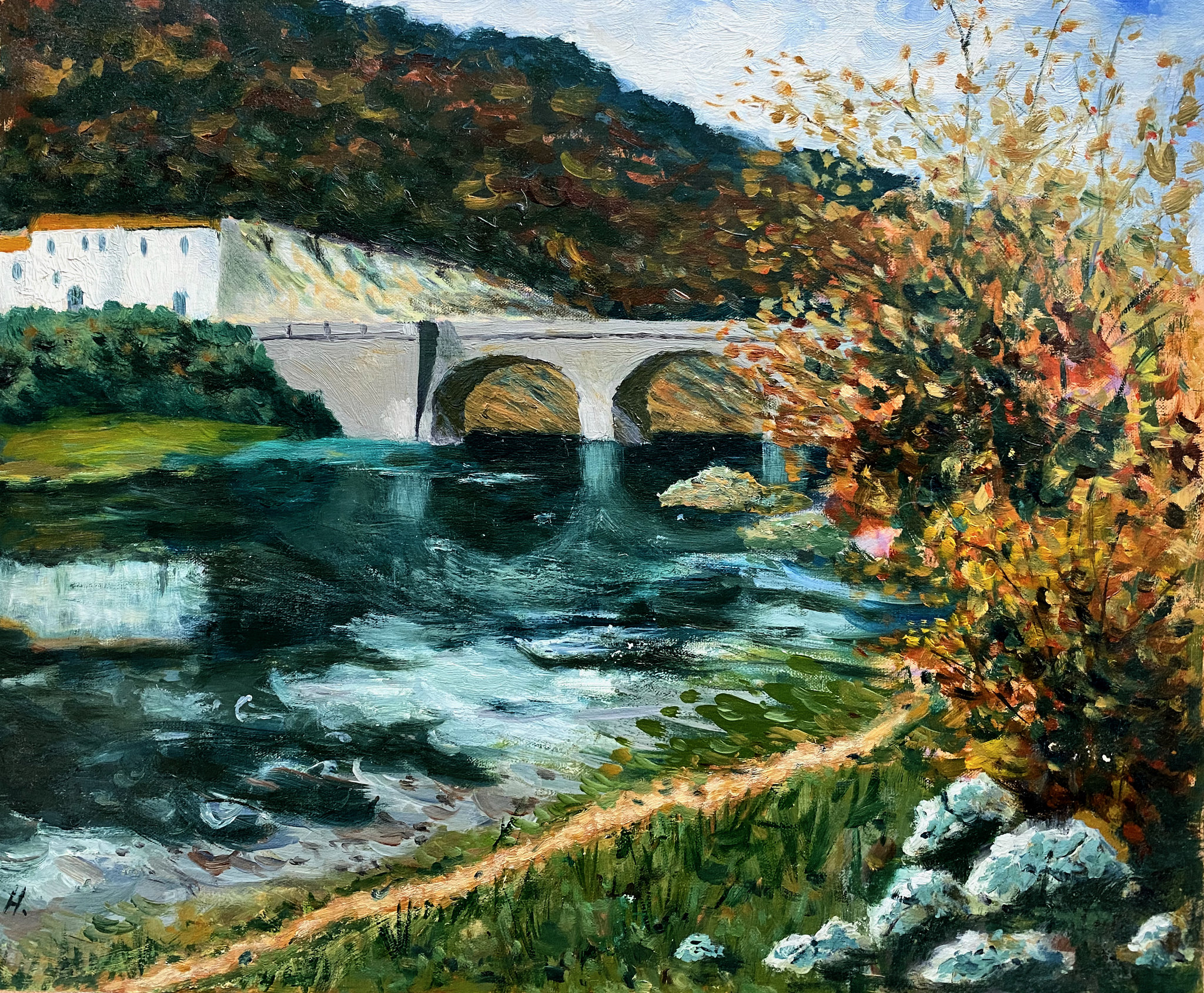 Der Herbst in Acryl