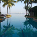 Early morning reflections at the pool, Malabar coast, with Cochin port in the distance.
