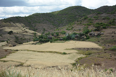 Ethiopia, A Small Mountain Village North of Lalibela
