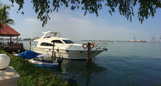 The Ambassador 55, moored in Cochin