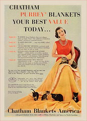 Chatham Blanket Ad,1955