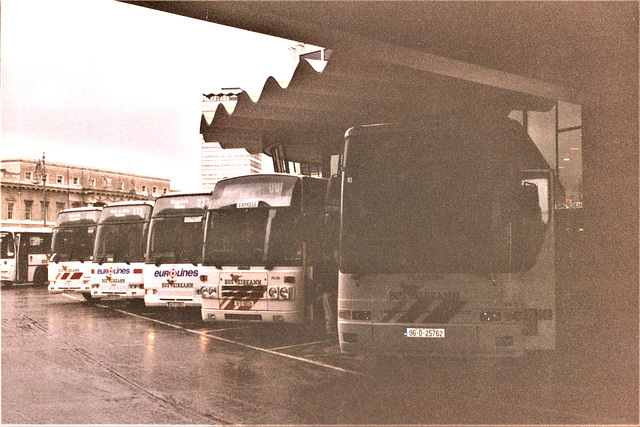 Bus Éireann vehicles at Bus Áras, Dublin - 11 May 1996 (311-21A)